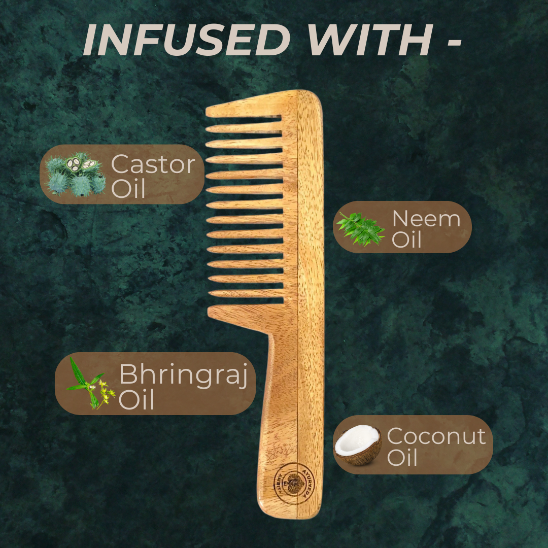 Oil Neem Wood Comb