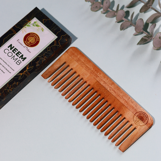 Neem Wood Comb Medium Detangle